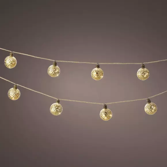 Guirlande lumineuse  à piles Bulbes Blanc chaud 2