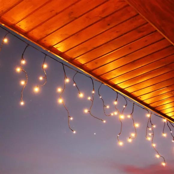 Estalactitas de luces Stars 11 m Blanco cálido 259 LED CN 2
