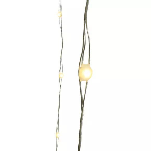 Guirlande lumineuse Durawise à piles 4,95 m Blanc chaud 100 Micro LED CA 2