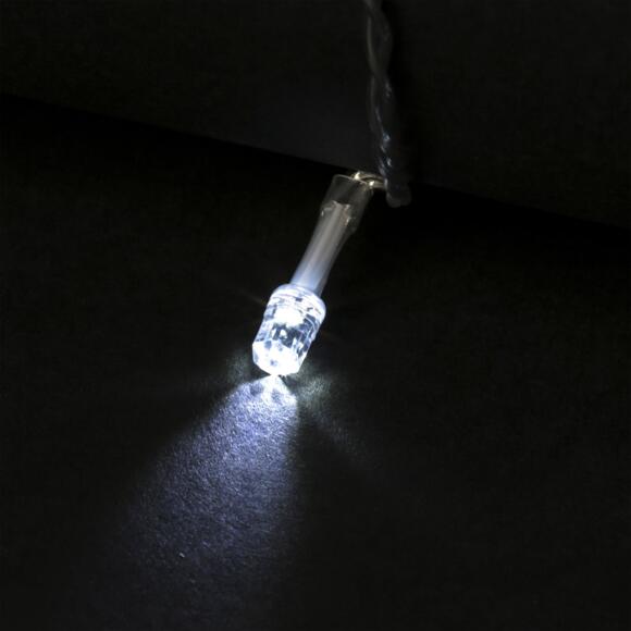 Lichterkette mit Timer 25 m Kaltweiß 250 LEDs Diamant CT 2