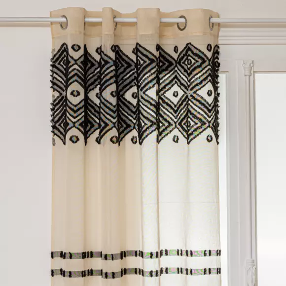 Voilage (140 x 240 cm) Sama etnik Beige 2