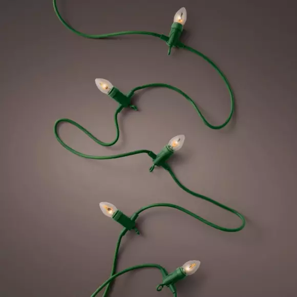 Luces de Navidad Bombilla Naranja 10 LED 2