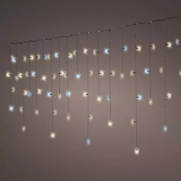 Stalactite lumineuse L7,50 m Bicolore Blanc chaud et froid 175 LED 3