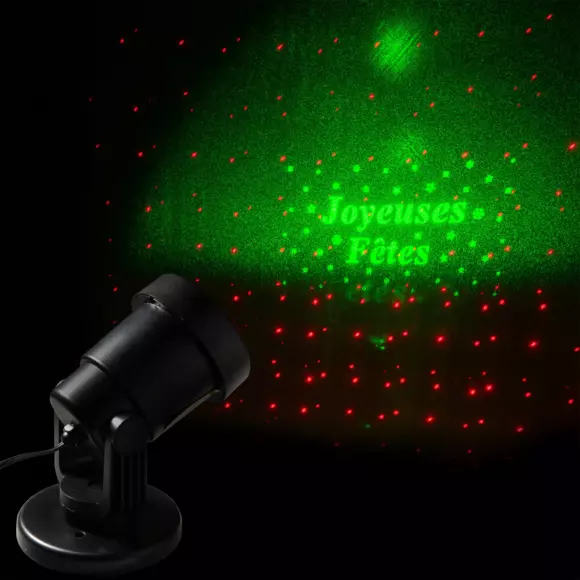 Projecteur  3 Design avec télécommande Vert  2