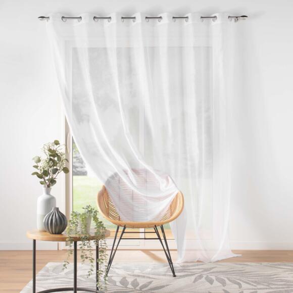 Tenda trasparente (140 x 240 cm) Lissea Bianco