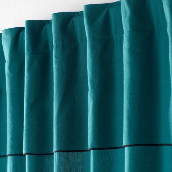 Cortina  semi-opaca algodón reciclable (140 x 240 cm) Mistraline Azul trullo 3
