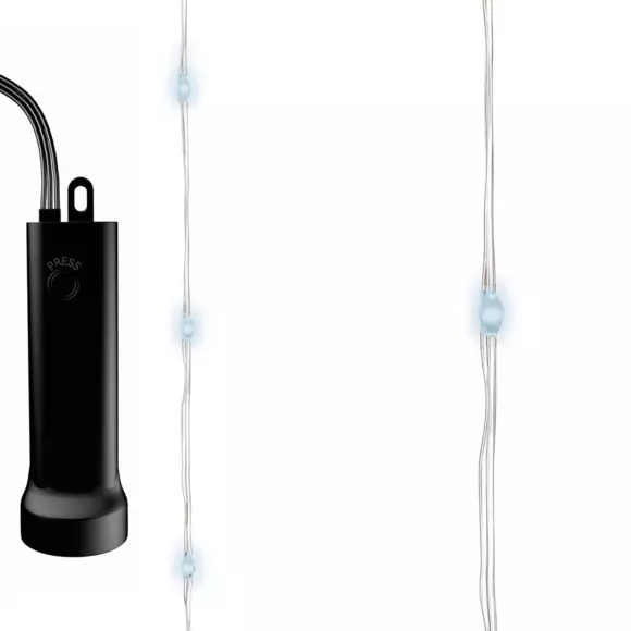 Luces de Navidad Durawise 4,90 m Blanco frío 100 Micro LED CT 3