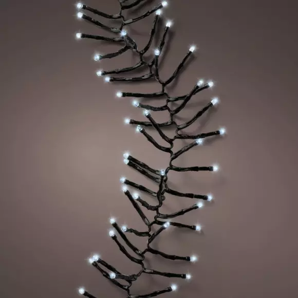 Guirlande lumineuse Durawise à piles 2 m Blanc froid 192 LED Grappe CN 3