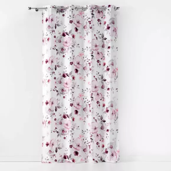 Rideau (140 x 240 cm) Velvet flower Blanc 3