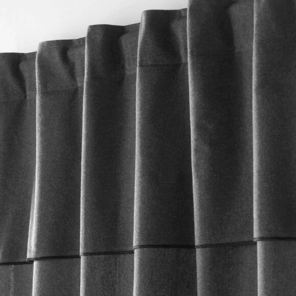 Rideau coton recyclé (140 x 240 cm) Mistraline Gris anthracite 3