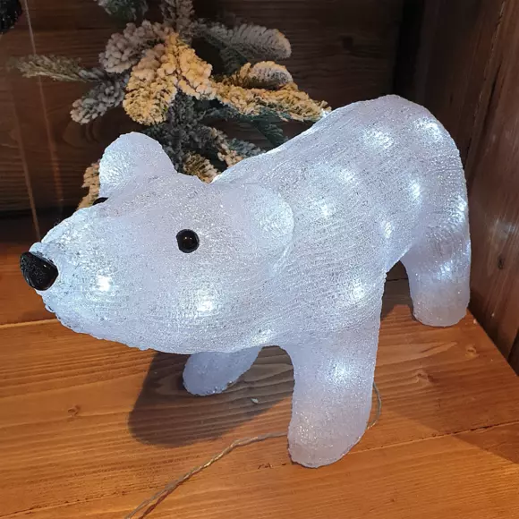 Ours lumineux à piles Titouan Blanc froid 40 LED 3