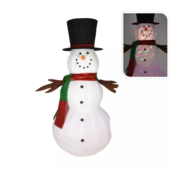 Muñeco de nieve luminoso Muñeco de nieve gigante Multicolor 2 LED 2