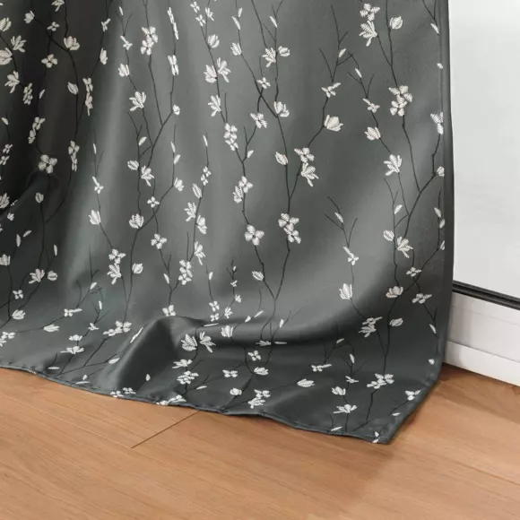 Rideau (140 x 260 cm) Sakura Gris anthracite