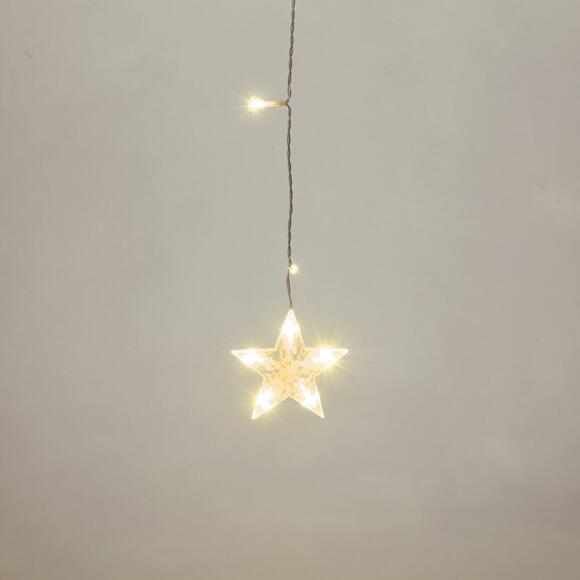 Estalactitas de luces Sapins et étoiles 2 m Blanco cálido 138 LED CN 3