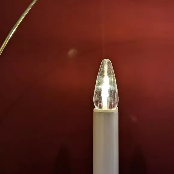 Candelabro a pilas con luz Blanco cálido 4 LED 2