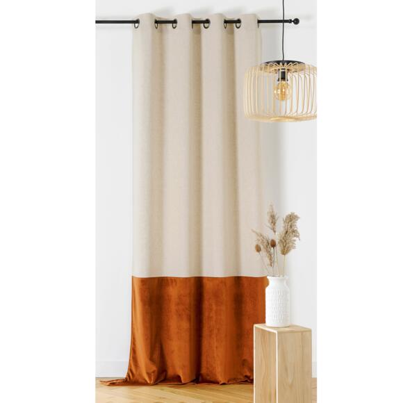 Overgordijn linnen (135 x 240 cm) Duolin Oranje