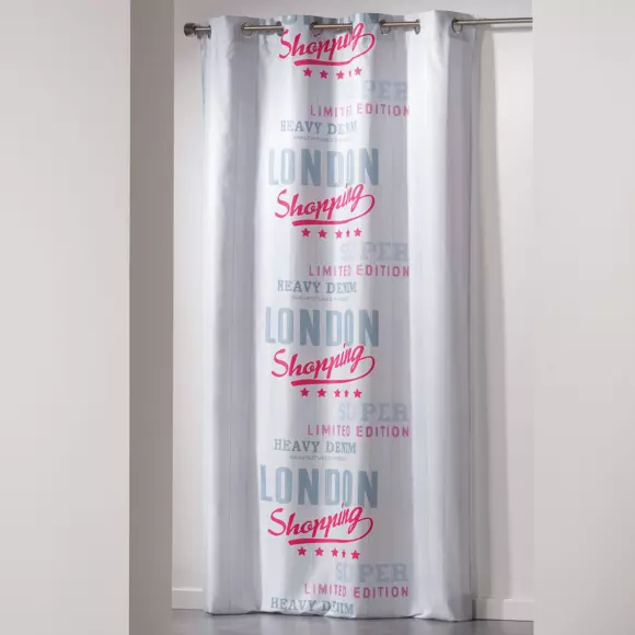 Cortina  (140 x alto 240 cm) Girly London Blanc 2