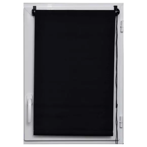 Estor enrollable opaco (75 x 180 cm) Uni Negro 2