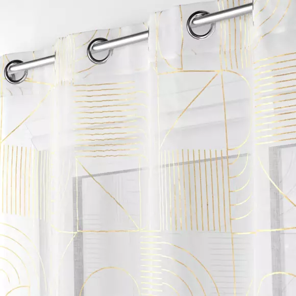 Voilage (140 x 240 cm) Lineor Blanc 2