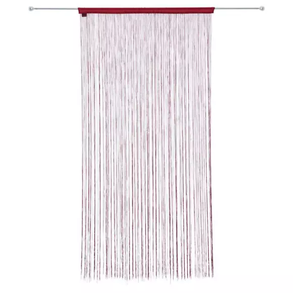 Fadenvorhang (90 x H200 cm) Einfarbig Rot 2
