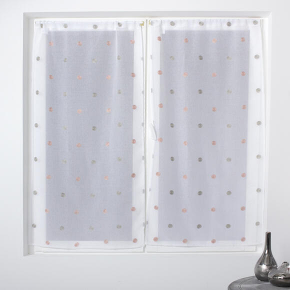 Coppia di tende trasparenti (60 x 120 cm) Smarties Grigio 3