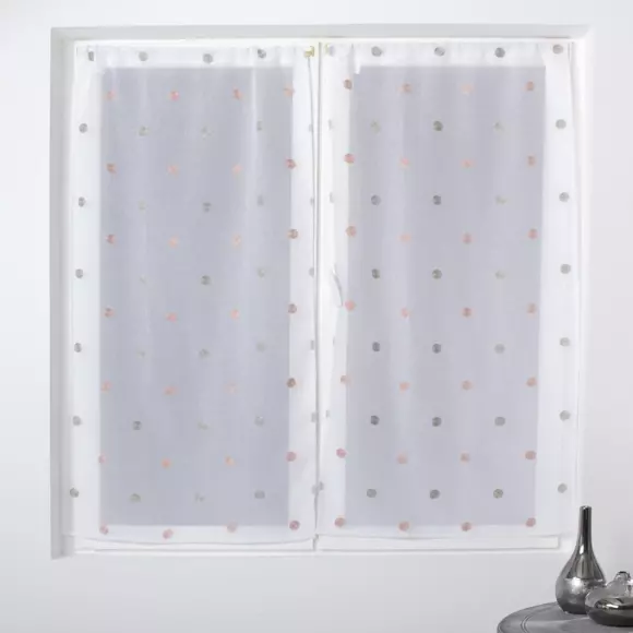 Par de visillos (60 x 120 cm) Smarties Gris 3