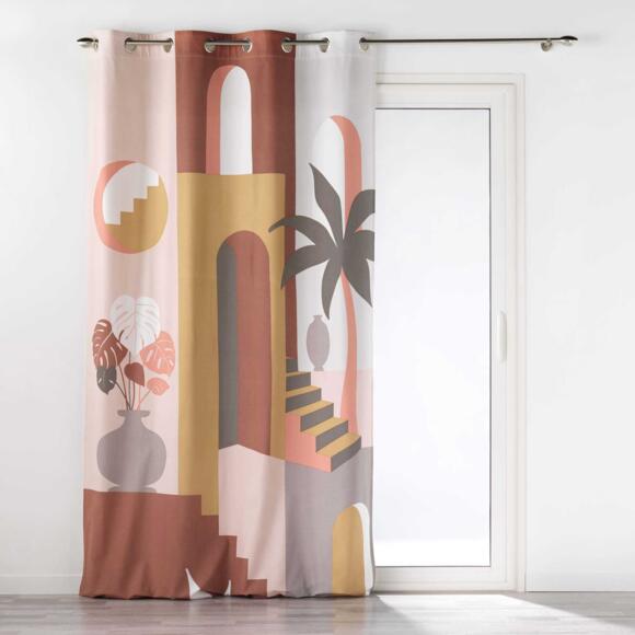 Vorhang aus Baumwolle (140 x 260 cm) Terralina Mehrfarbig 3