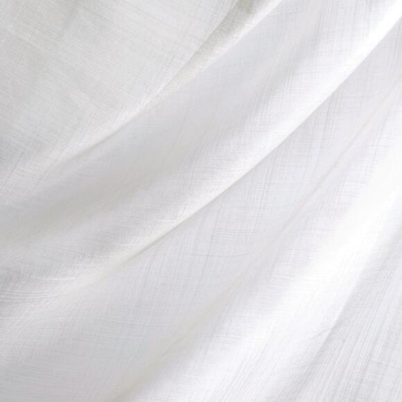 Par de visillos (45 x 120 cm) Etamine Blanco escarchado 2