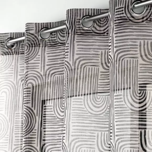 Visillo (140 x 280 cm) Pandore Negro