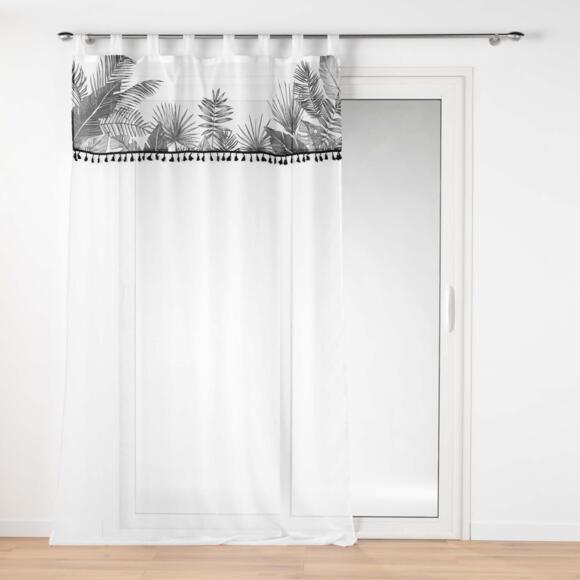 Tenda trasparente à passants (140 x 240 cm) Palmira Bianco