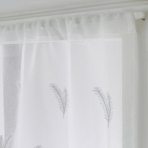 Coppia di tende trasparenti (60 x 90 cm) Calisson Bianco 2