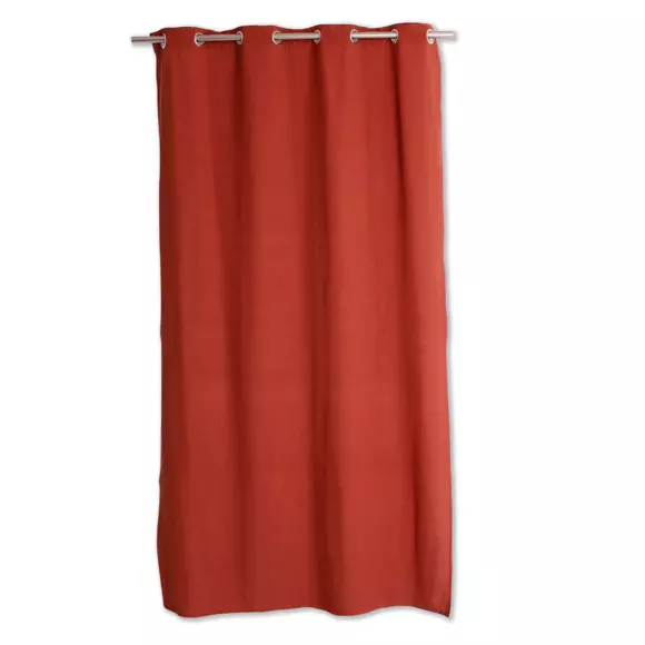 Rideau coton recyclé (135 x 240 cm) Dune Terre cuite 3