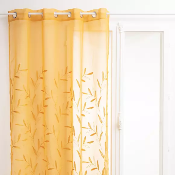 Voilage (140 x 240 cm) Izzy Jaune ocre 2