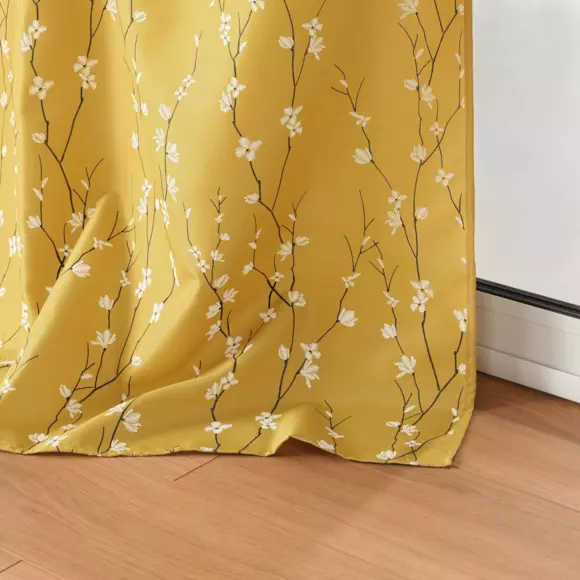 Rideau (140 x 260 cm) Sakura Jaune