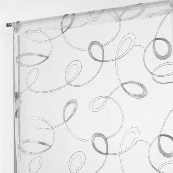 Coppia di tende trasparenti (60 x 120 cm) Hoops Grigio 2