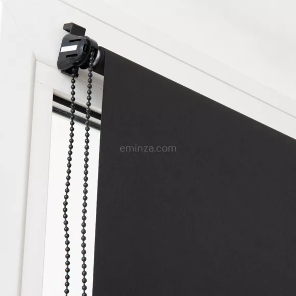 Store enrouleur occultant (45 x 90 cm) Uni Noir 3