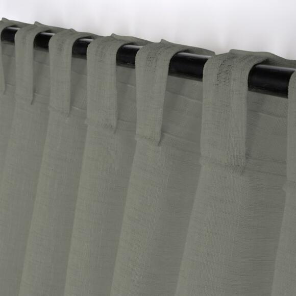 Visillo cinta fruncidora (140 x 260 cm) Madrid Verde kaki 3
