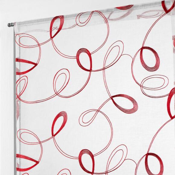 Coppia di tende trasparenti (60 x 120 cm) Hoops Rosso 2