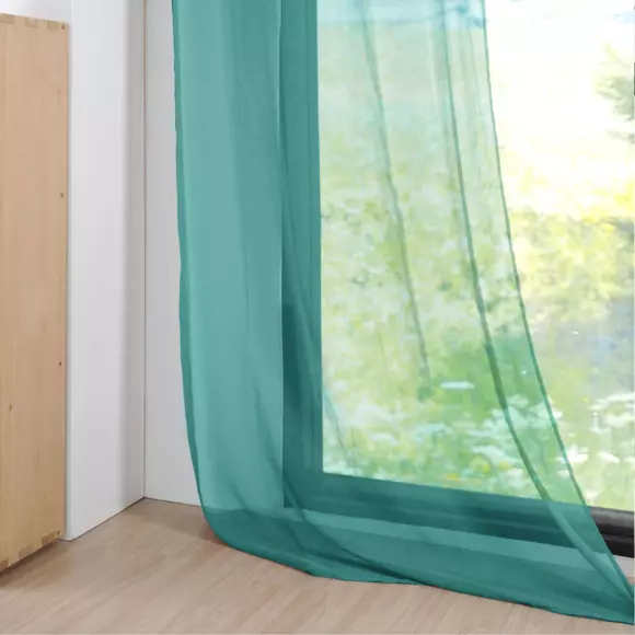 Voilage (135 x 260 cm) Monna Vert émeraude 2