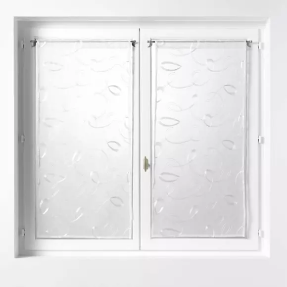 Paire de voilages (60 x 160 cm) Hoops Blanc 3