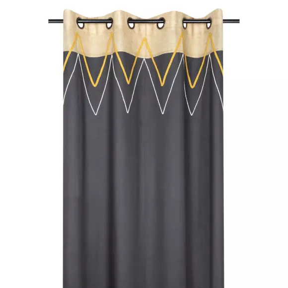Cortina semi opaca  (140 x 260 cm) Alabama Gris antracita 2