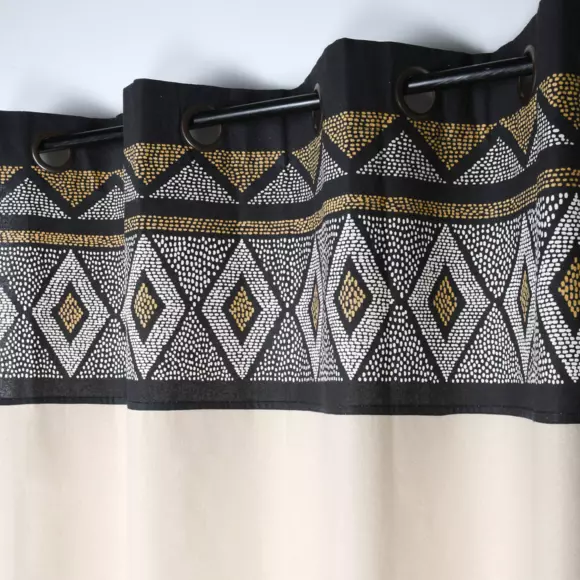 Cortina semi-opaca(140 x 260 cm) Ethnograf Negro 2