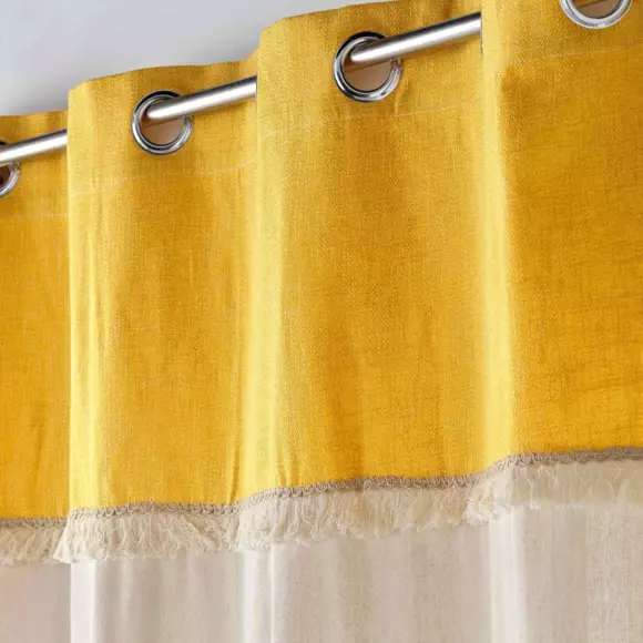 Rideau coton (140 x 240 cm) Cancun Jaune 2