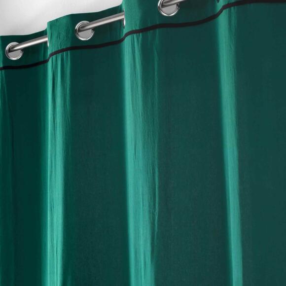 Tenda cotone lavato (135 x 240 cm) Linette Verde smeraldo 2