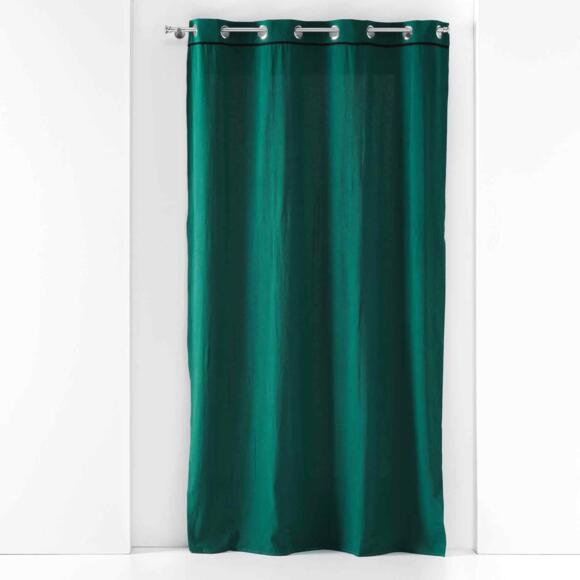 Rideau coton lavé (135 x 240 cm) Linette Vert émeraude 3