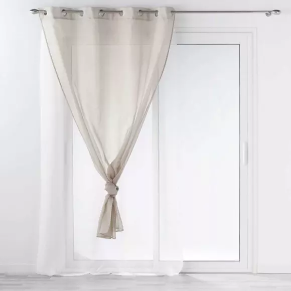 Voilage (140 x 240 cm) Duetto Gris et Blanc 2