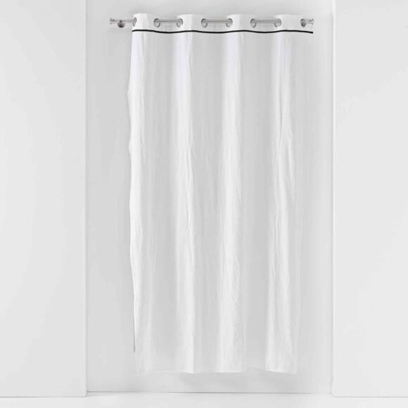 Rideau coton lavé (135 x 240 cm) Linette Blanc 3