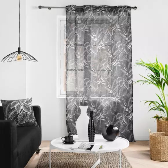 Visillo (140 x 280 cm) Cabana Negro