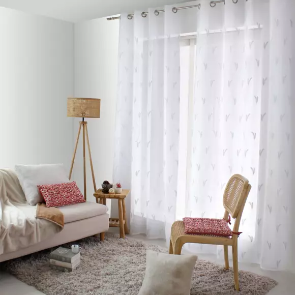 Voilage (140 x 240 cm) Calisson Blanc 3