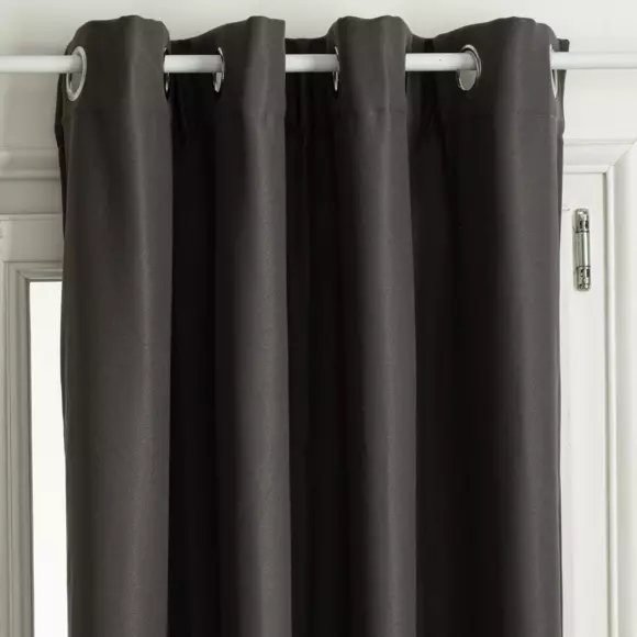 Rideau occultant isolant (140 x 260 cm) Isa Gris foncé 2
